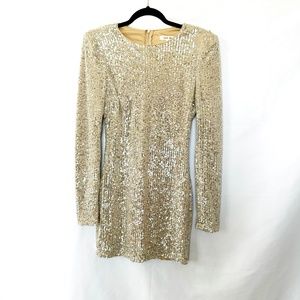 VICI Stunning Sequin Long Sleeve Dress - Size S